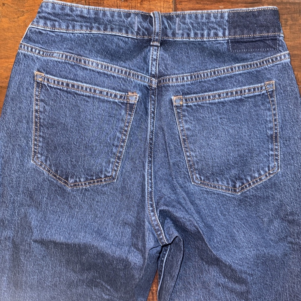 Abercrombie & Fitch Women's Mid Rise Wide Bootcut Curve Love Size 28R Dark Wash - Picture 5 of 5